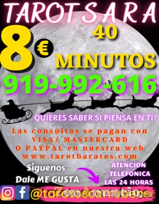 Tarot 8€ /30 + 10 min de regalo consulta tu futuro 2021